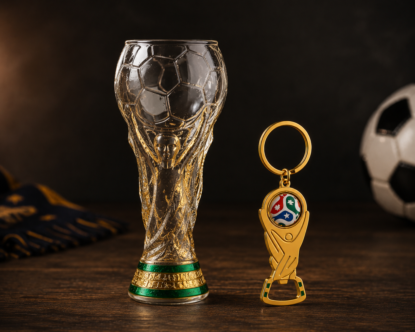 Premium 2026 World Cup Trophy Beer Glass